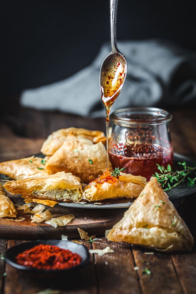 Phyllo Goat Cheese Triangles