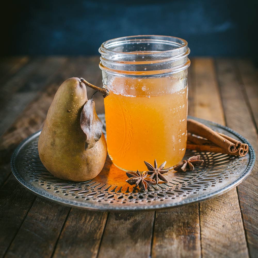 Spiced Pear Cocktail with Rosemary
