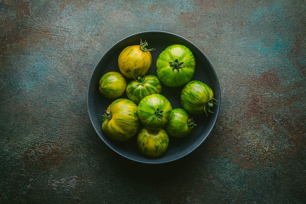 Green Hairloom Tomatoes 1
