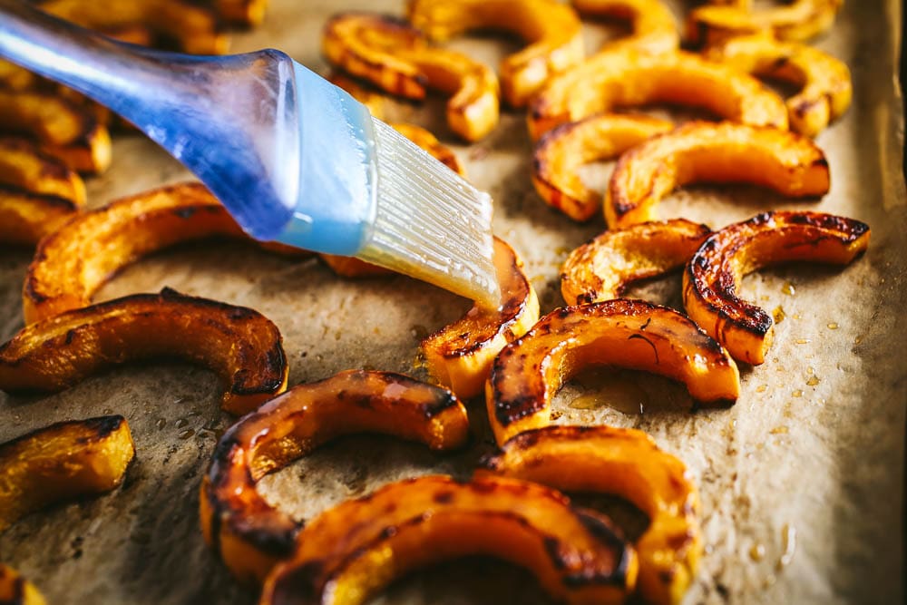 Delicata Squash with Miso-Maple Butter
