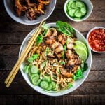 Thai Peanut Noodles with Grilled Chicken