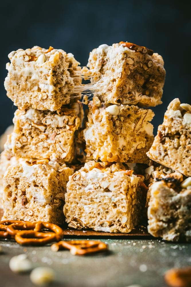 A stack of Rice Krispie Treats