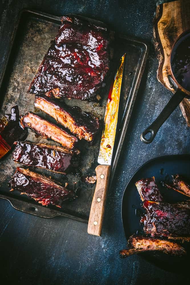 Glazed barbecued pork ribs 2